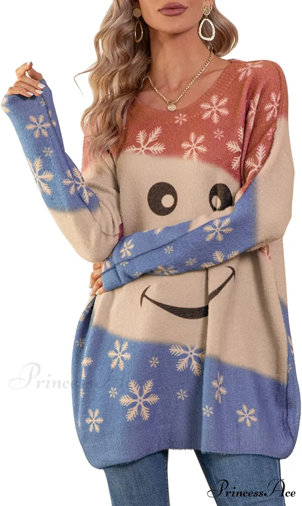 Women Oversized Pullover Casual Loose Long Sleeve Knit Sweater - Image 10