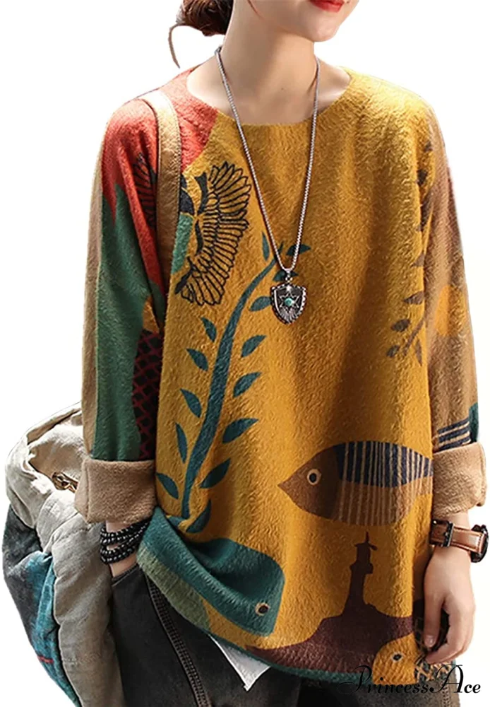 Women Oversized Pullover Casual Loose Long Sleeve Knit Sweater - Image 11