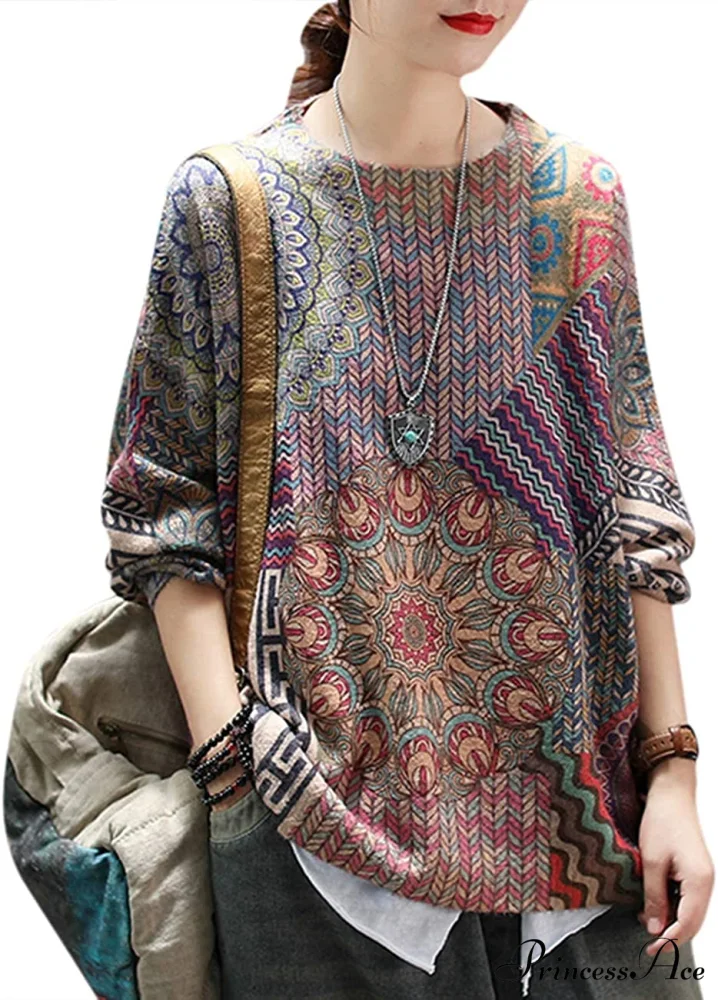 Women Oversized Pullover Casual Loose Long Sleeve Knit Sweater - Image 13