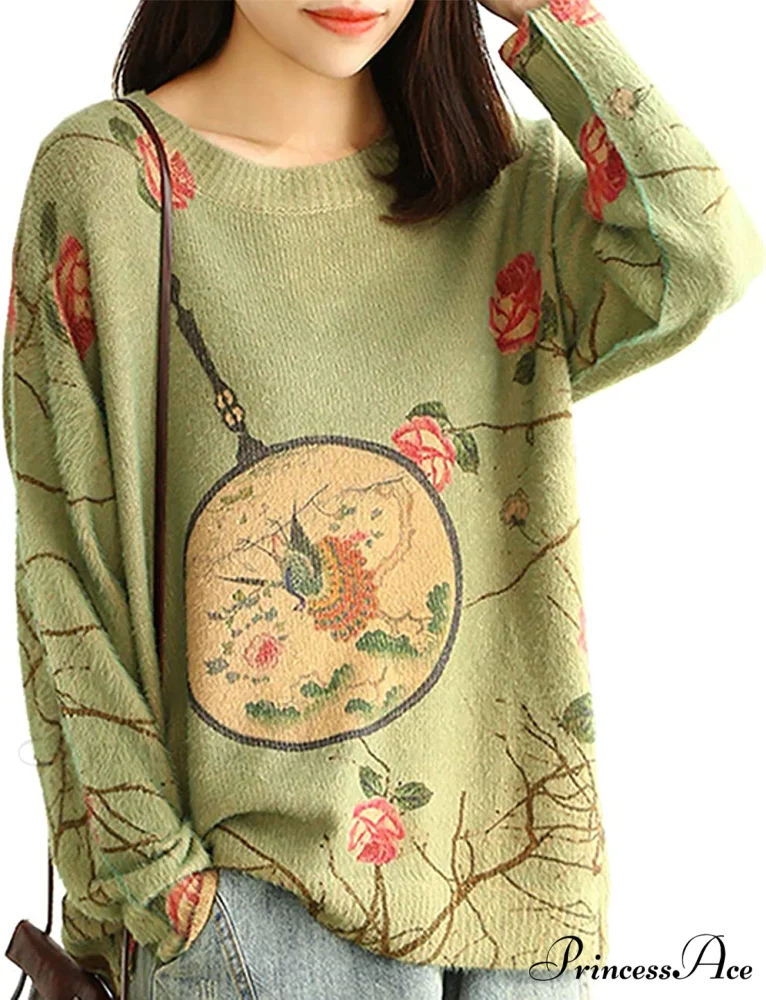 Women Oversized Pullover Casual Loose Long Sleeve Knit Sweater - Image 15