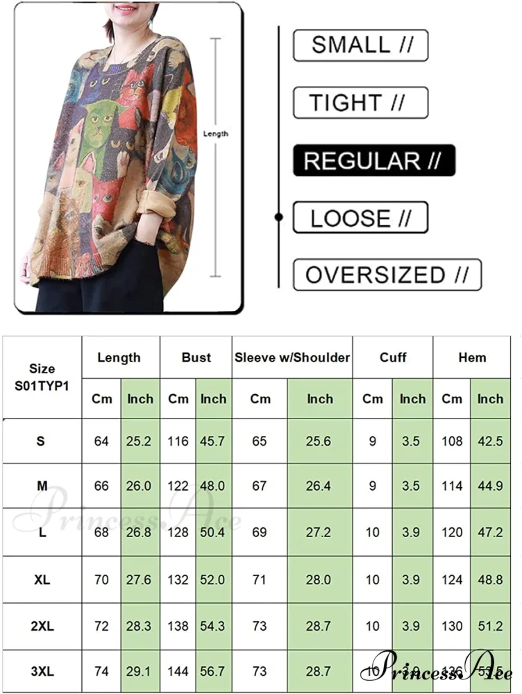 Women Oversized Pullover Casual Loose Long Sleeve Knit Sweater - Image 5