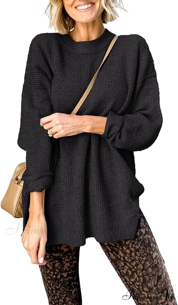 Womens Fall Sweater Crew Neck Long Sleeve Pullover Sweaters - Image 12