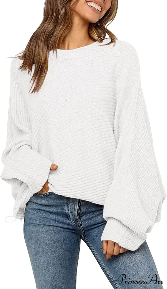 Women's Oversized Long Bat Sleeve Sweater - Image 9
