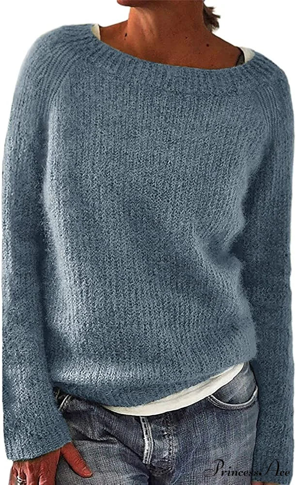 Women Winter Loose Casual Pullover Knit Sweater - Image 10