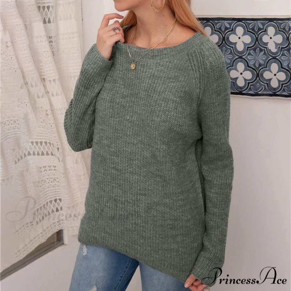 Women Winter Loose Casual Pullover Knit Sweater - Image 4
