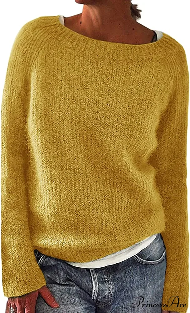 Women Winter Loose Casual Pullover Knit Sweater - Image 7