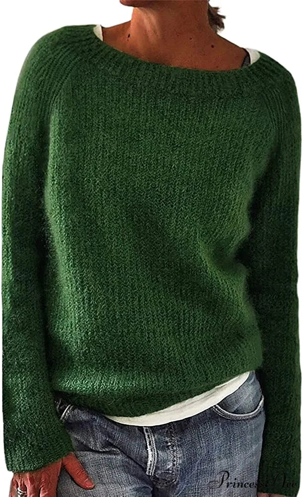 Women Winter Loose Casual Pullover Knit Sweater - Image 9