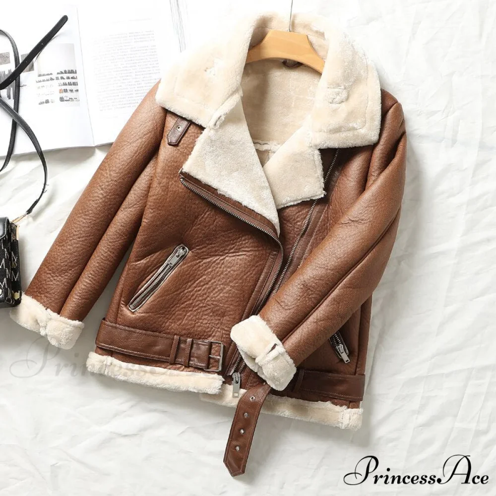 Thick Warm Faux Leather Jackets - Image 7