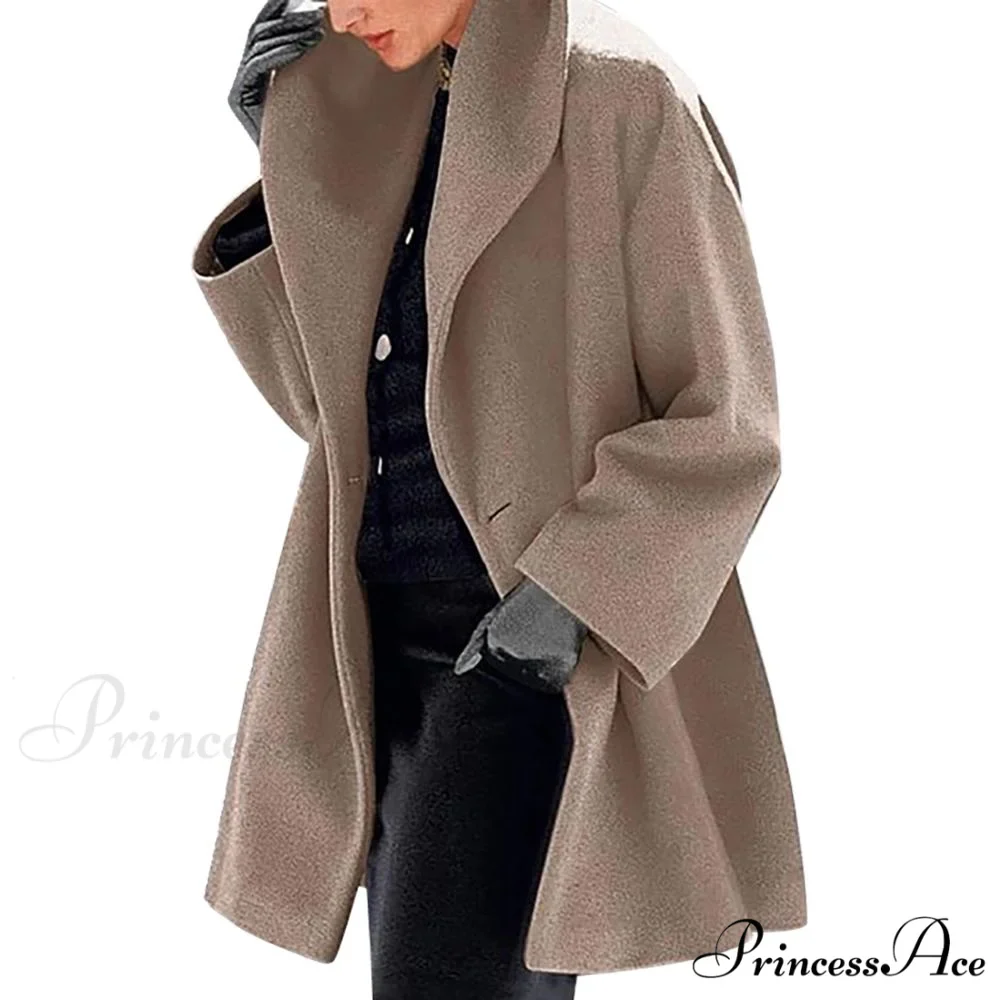 Casual Woolen long Overcoat - Image 13
