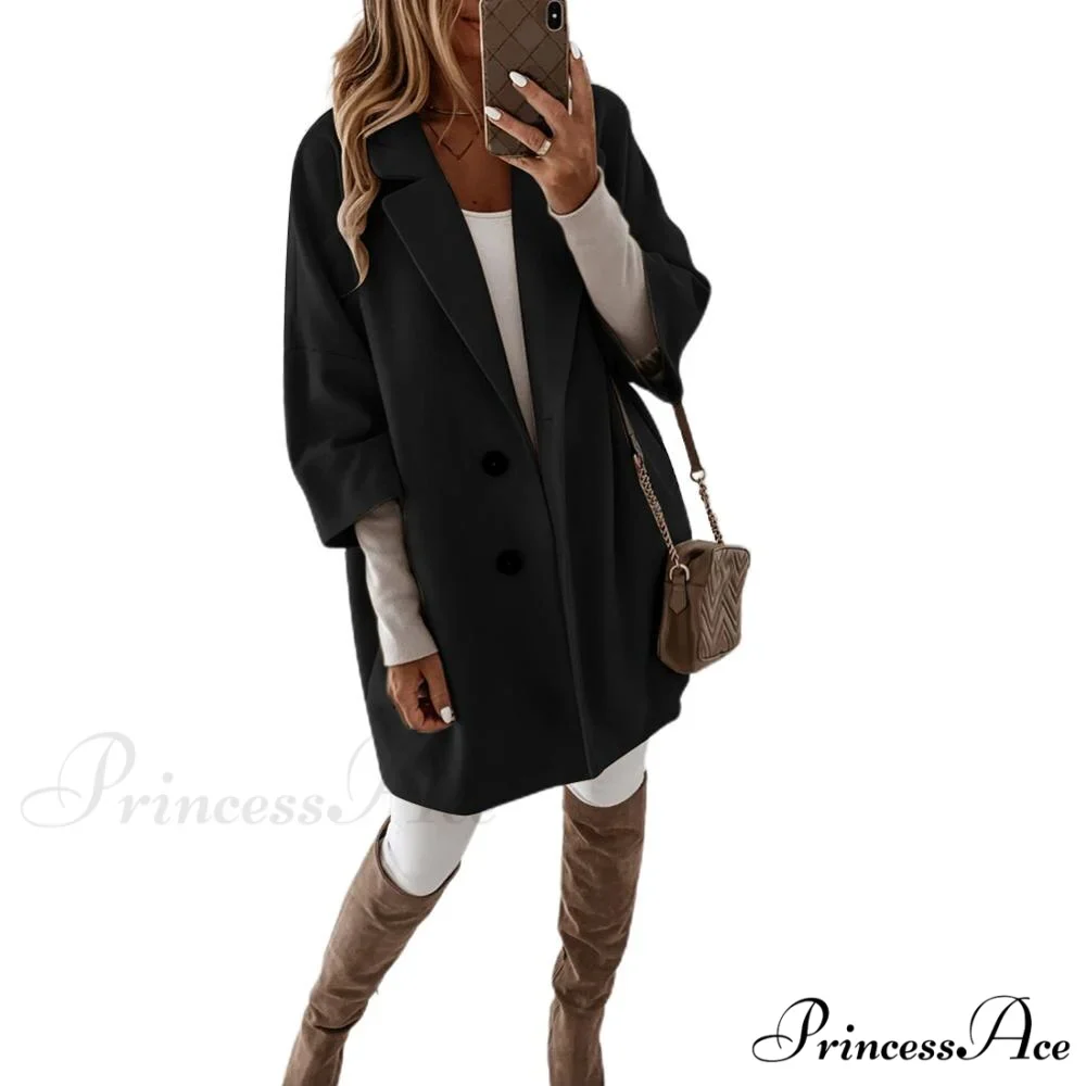 Casual Woolen long Overcoat - Image 2