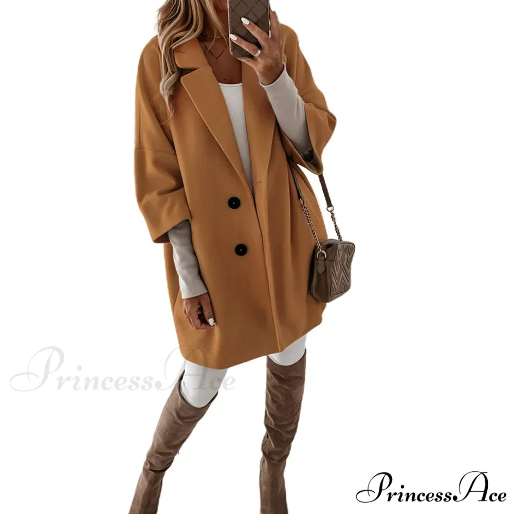Casual Woolen long Overcoat - Image 3
