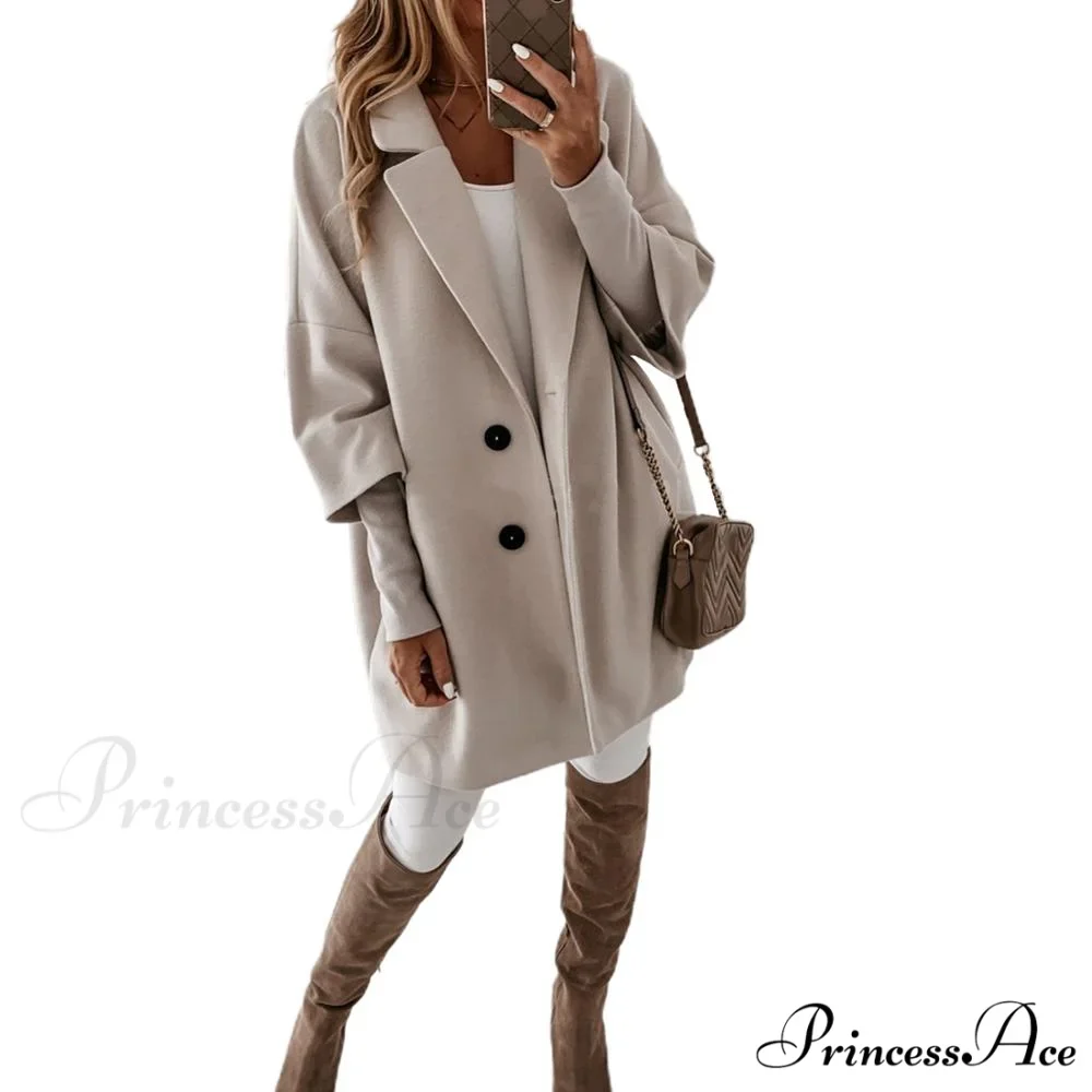 Casual Woolen long Overcoat - Image 6