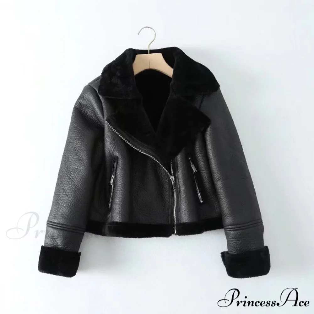 New Faux Leather Double Sided Coat - Image 11