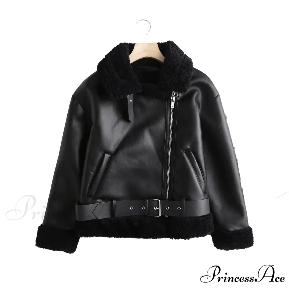 New Faux Leather Double Sided Coat - Image 9