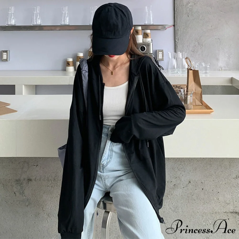 Solid Color Simple Zip-Up Coats - Image 4