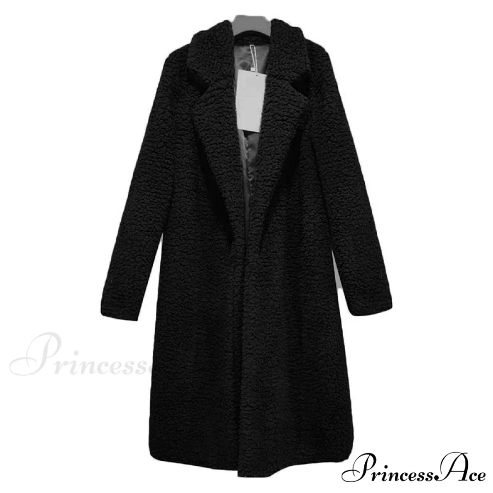 Multi-color Faux Fur Long Coat - Image 3