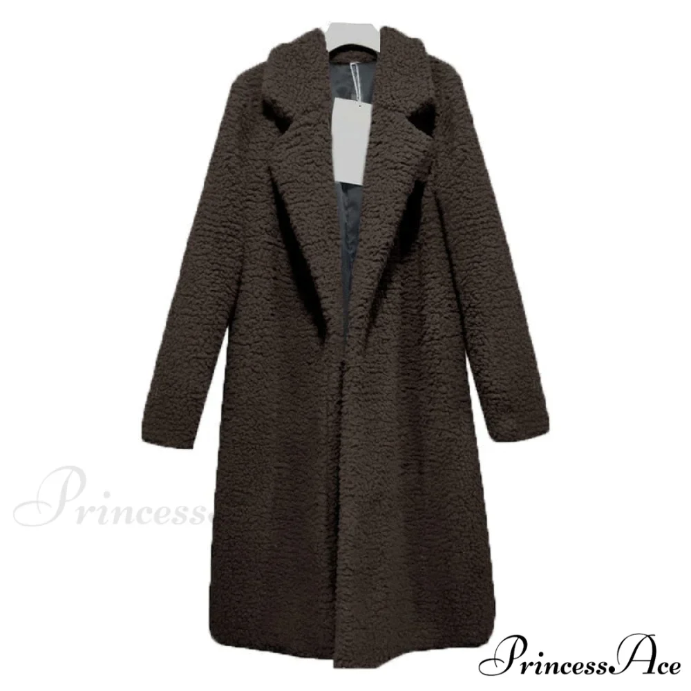 Multi-color Faux Fur Long Coat - Image 4