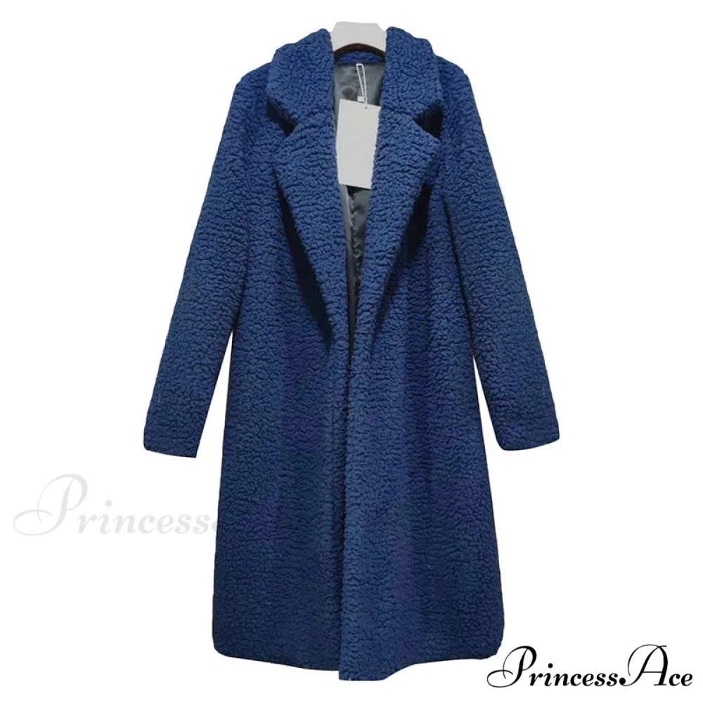 Multi-color Faux Fur Long Coat - Image 5