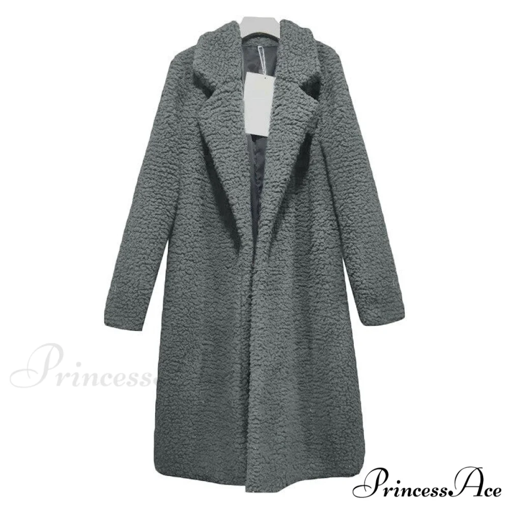 Multi-color Faux Fur Long Coat - Image 6