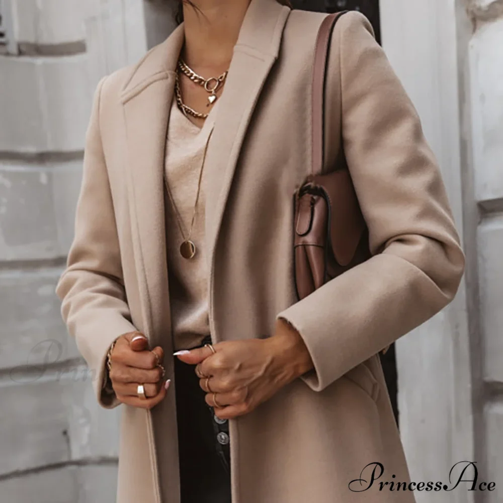 New Arrival Casual Pocket Lapel Overcoat - Image 4