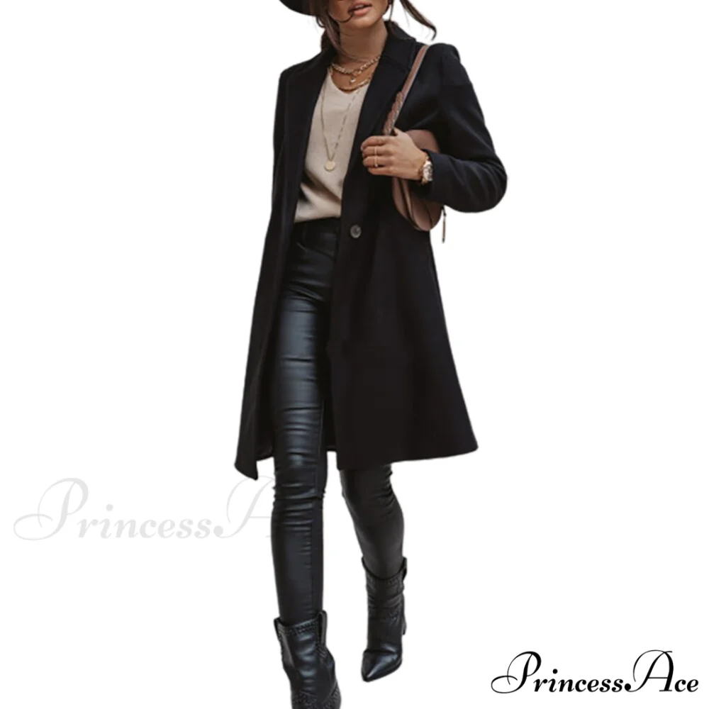 New Arrival Casual Pocket Lapel Overcoat - Image 6