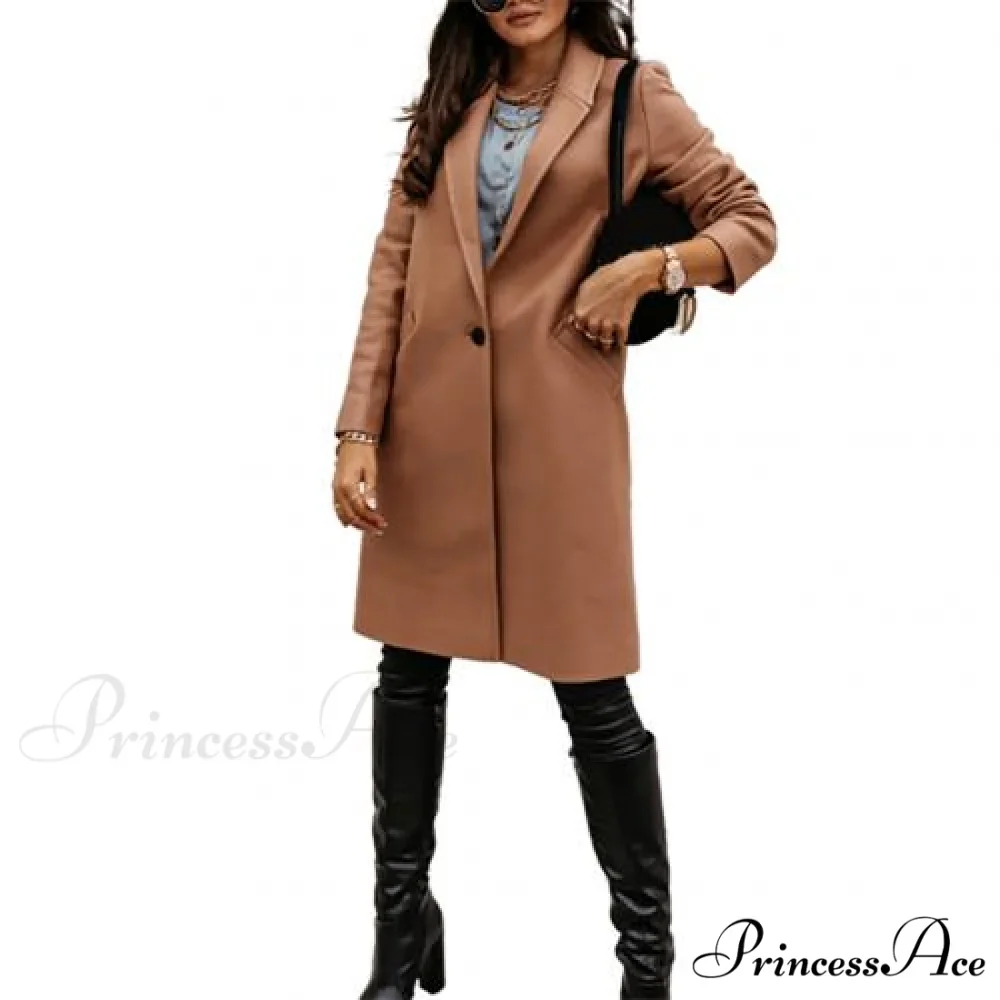 New Arrival Casual Pocket Lapel Overcoat - Image 7
