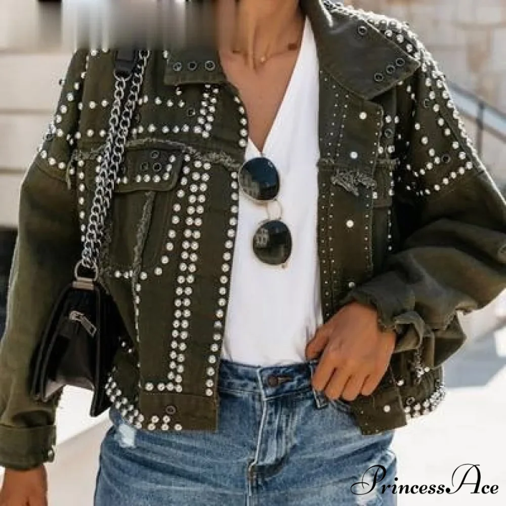Outwear Studded Denim Coats - Image 2