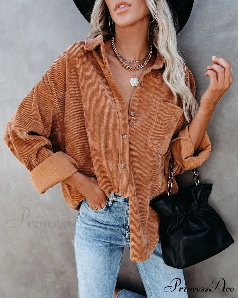 Corduroy Tunic Ladies Coats - Image 10