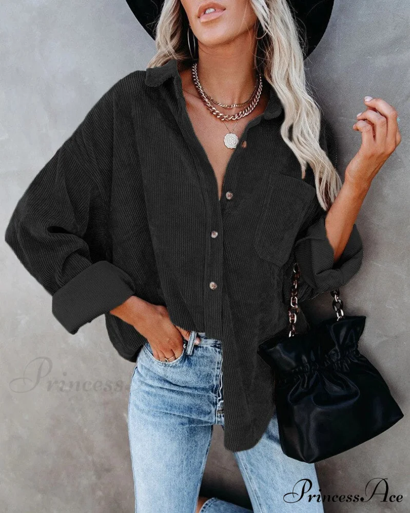 Corduroy Tunic Ladies Coats - Image 3