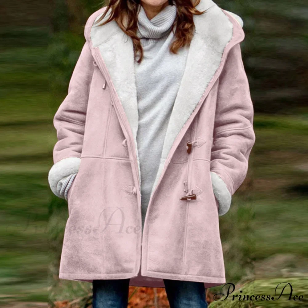 Thicken Fleece Lined Hooded Coat - Image 10
