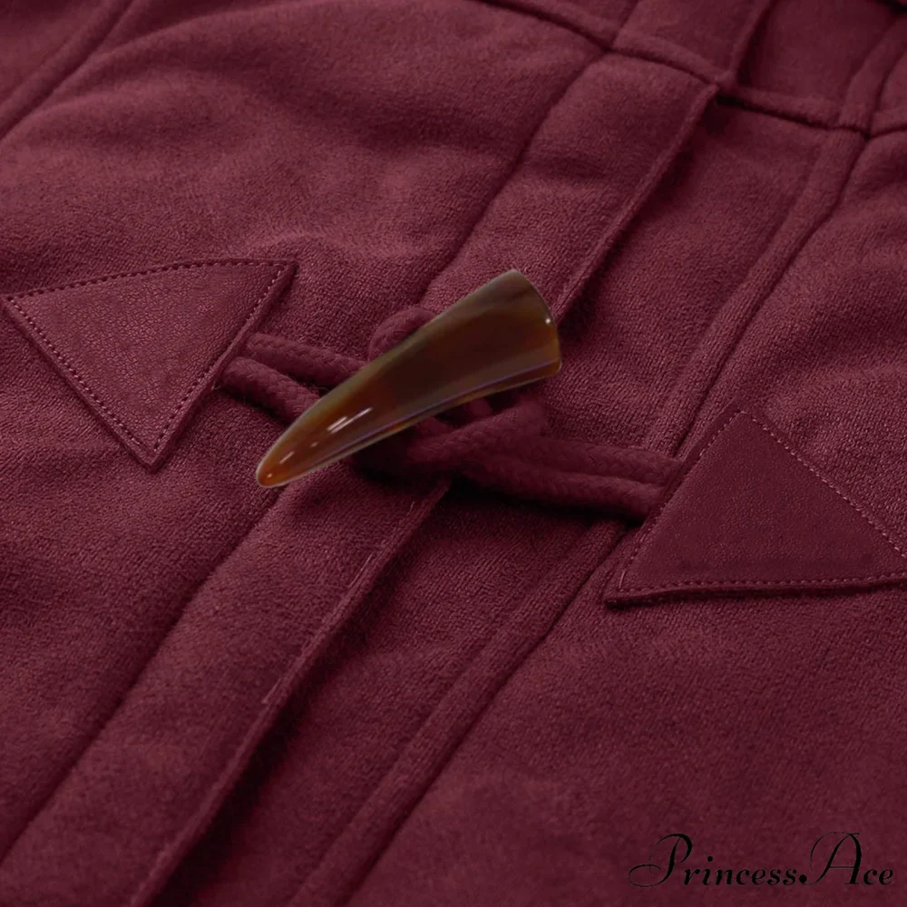 Thicken Fleece Lined Hooded Coat - Image 6