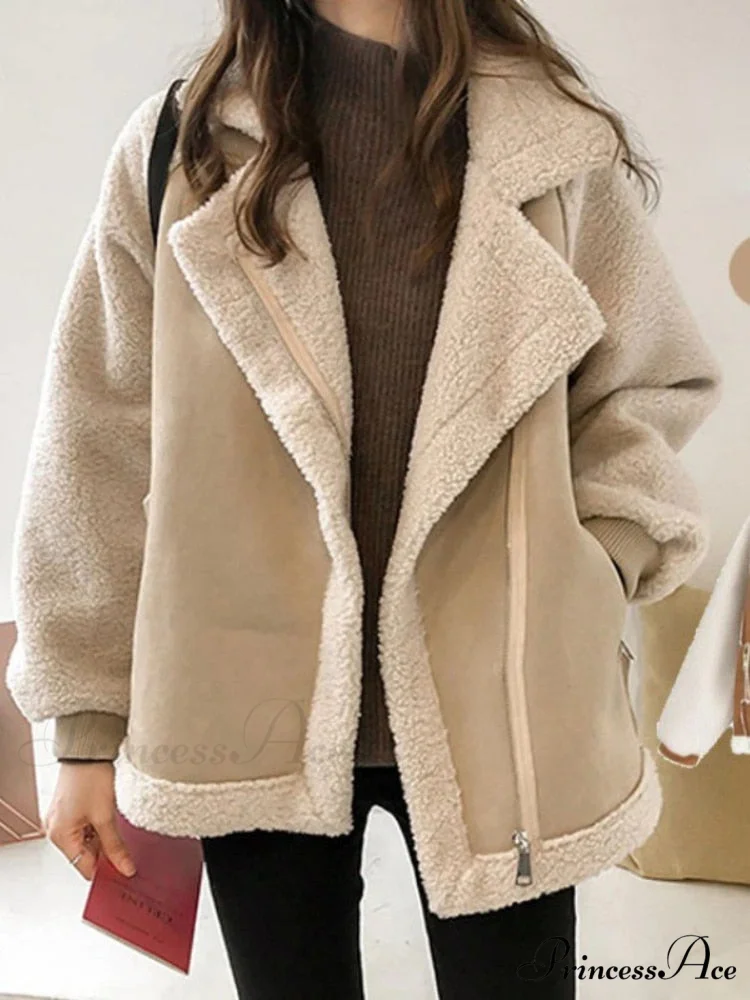 Harajuku Faux Leather Fur Patchwork Coat - Image 3