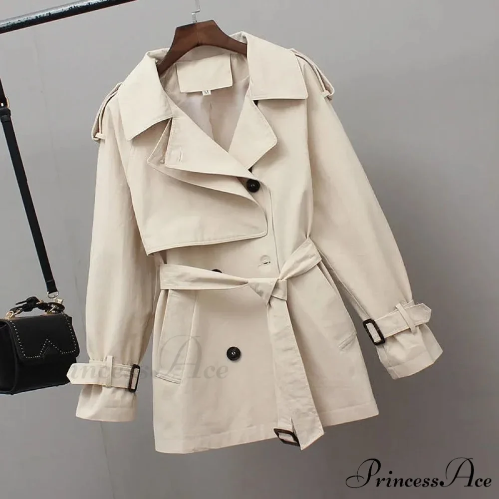 Temperament Windbreaker Trench Coat - Image 3