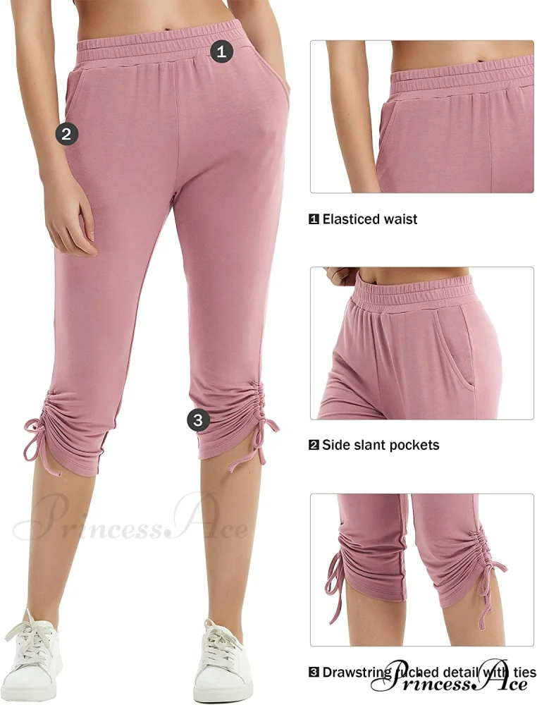 Sweatpants Capri Pants Cropped Joggers Yoga Slim Fit Pants - Image 11