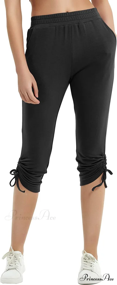 Sweatpants Capri Pants Cropped Joggers Yoga Slim Fit Pants - Image 3