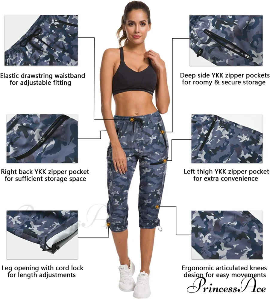 Hiking Capris Pants Outdoor Quick Dry Cargo Cropped Pants - Image 3