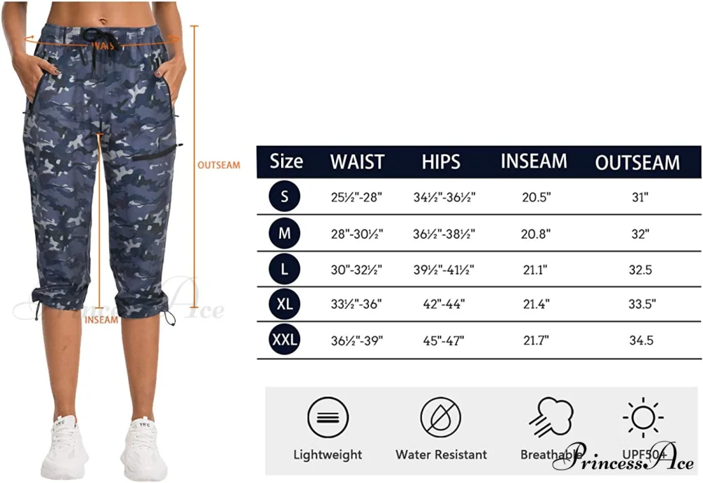 Hiking Capris Pants Outdoor Quick Dry Cargo Cropped Pants - Image 6