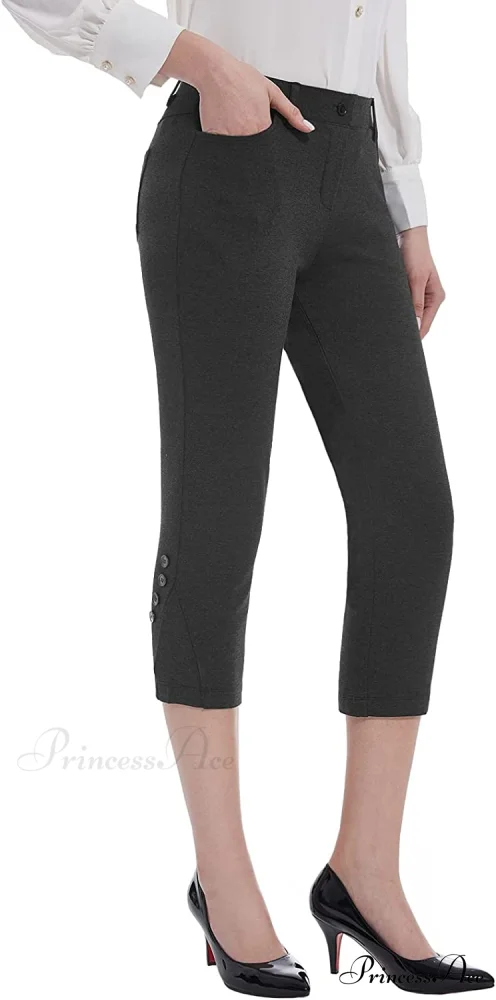 Tapata Capri for Women Crop Dress Pants Business Capris - Image 2