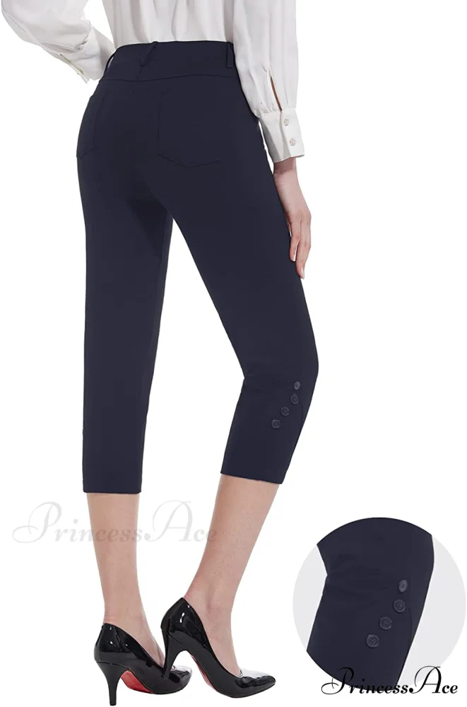 Tapata Capri for Women Crop Dress Pants Business Capris - Image 3
