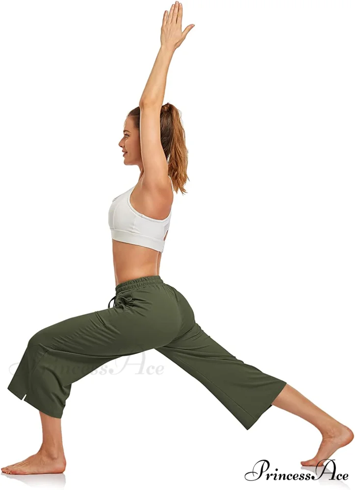 Wide Leg Drawstring Loose Lounge Pajama Capris Sweatpants - Image 16