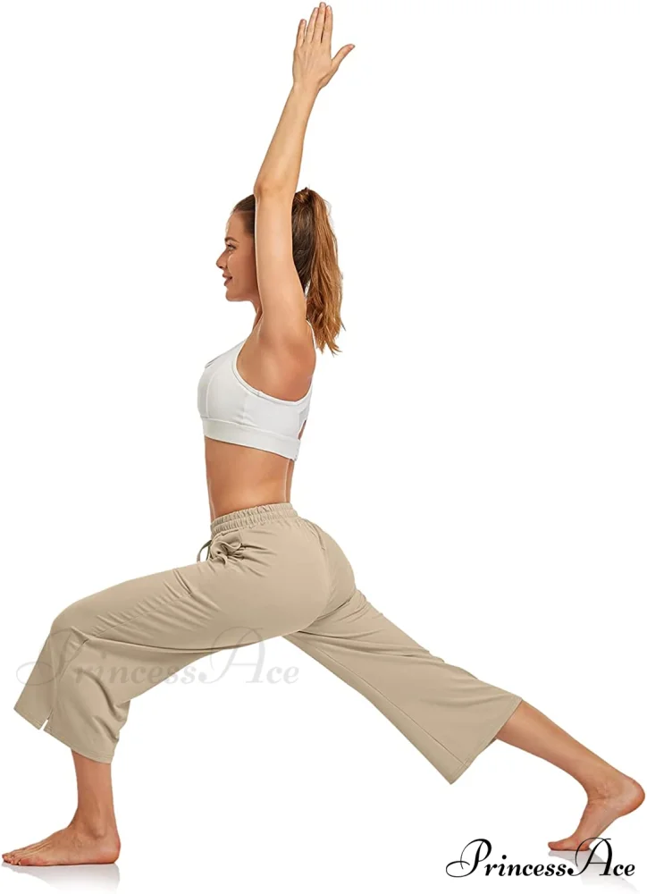 Wide Leg Drawstring Loose Lounge Pajama Capris Sweatpants - Image 19