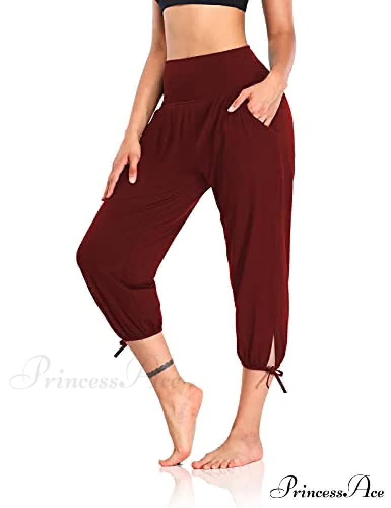 Loose Workout Sweatpants Comfy Lounge Joggers Capri Pants - Image 10