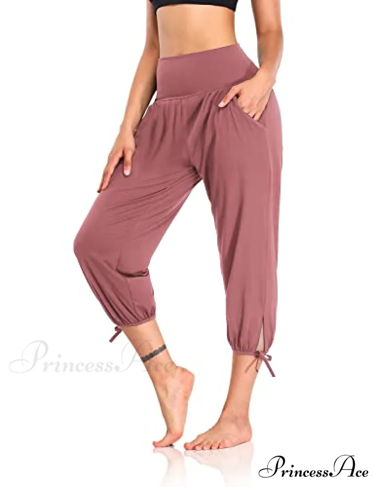 Loose Workout Sweatpants Comfy Lounge Joggers Capri Pants - Image 11
