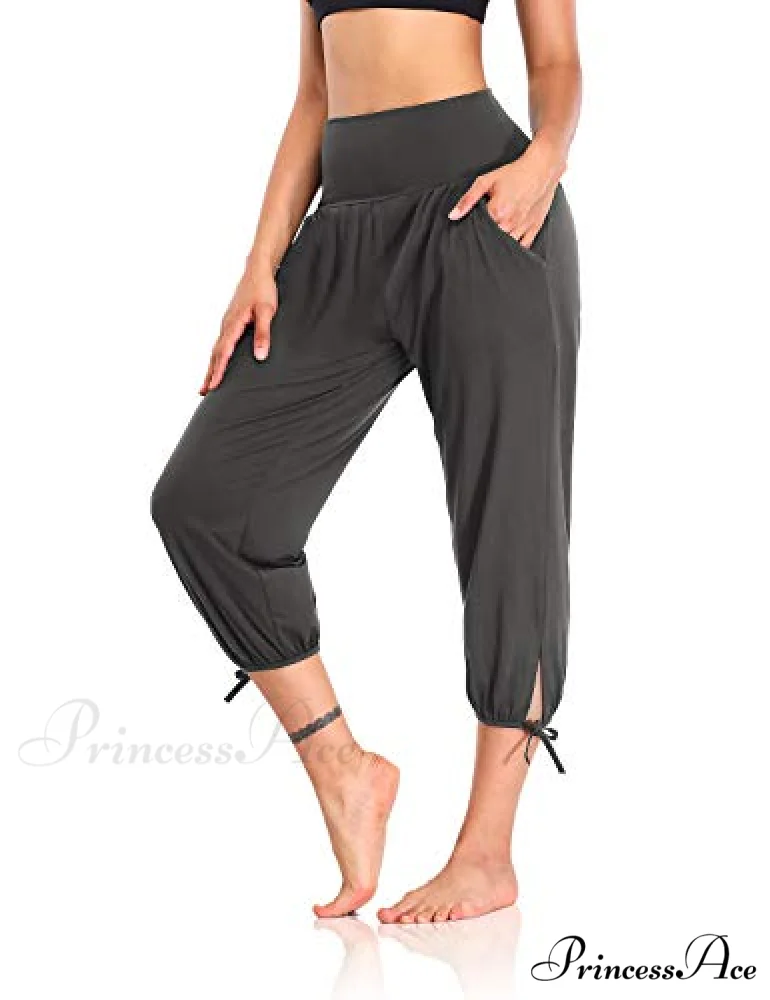 Loose Workout Sweatpants Comfy Lounge Joggers Capri Pants - Image 12