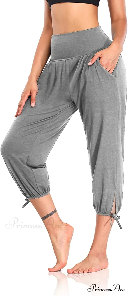 Loose Workout Sweatpants Comfy Lounge Joggers Capri Pants - Image 17