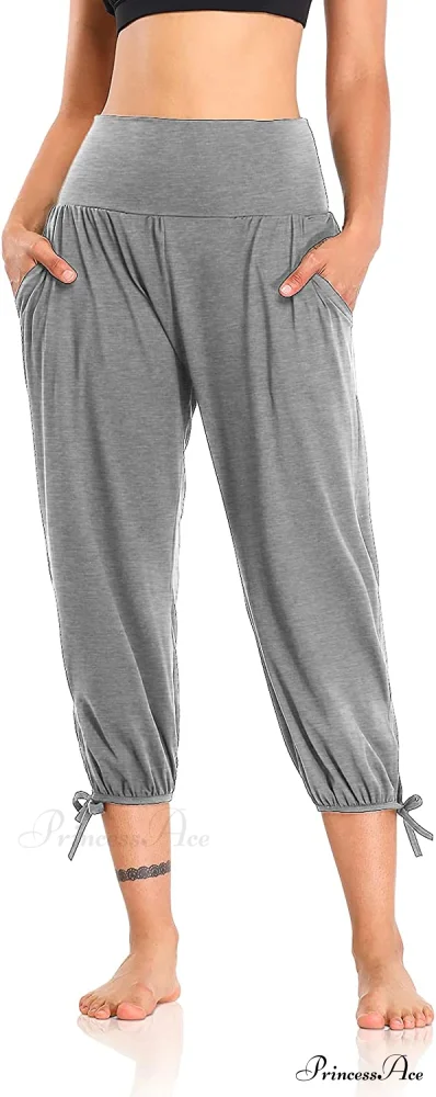 Loose Workout Sweatpants Comfy Lounge Joggers Capri Pants - Image 18