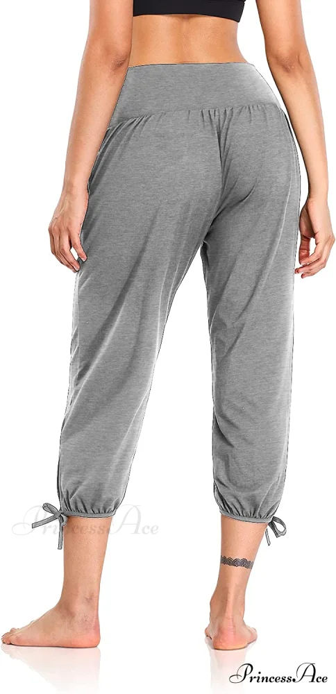 Loose Workout Sweatpants Comfy Lounge Joggers Capri Pants - Image 19
