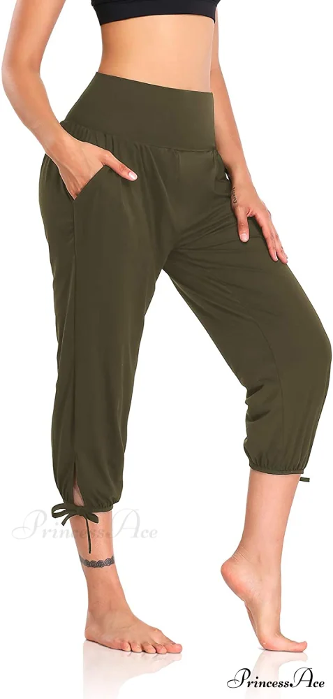 Loose Workout Sweatpants Comfy Lounge Joggers Capri Pants - Image 22