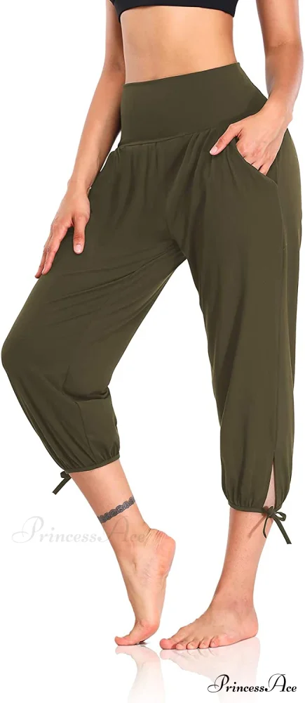 Loose Workout Sweatpants Comfy Lounge Joggers Capri Pants - Image 23