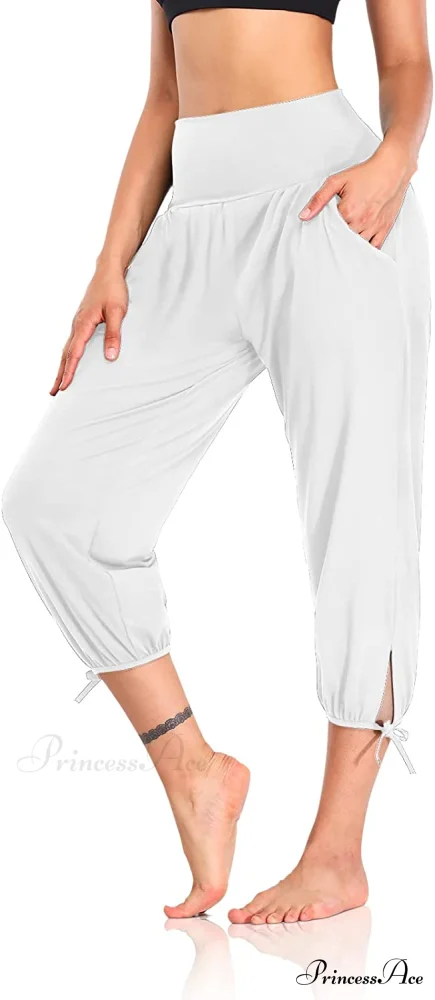 Loose Workout Sweatpants Comfy Lounge Joggers Capri Pants - Image 24